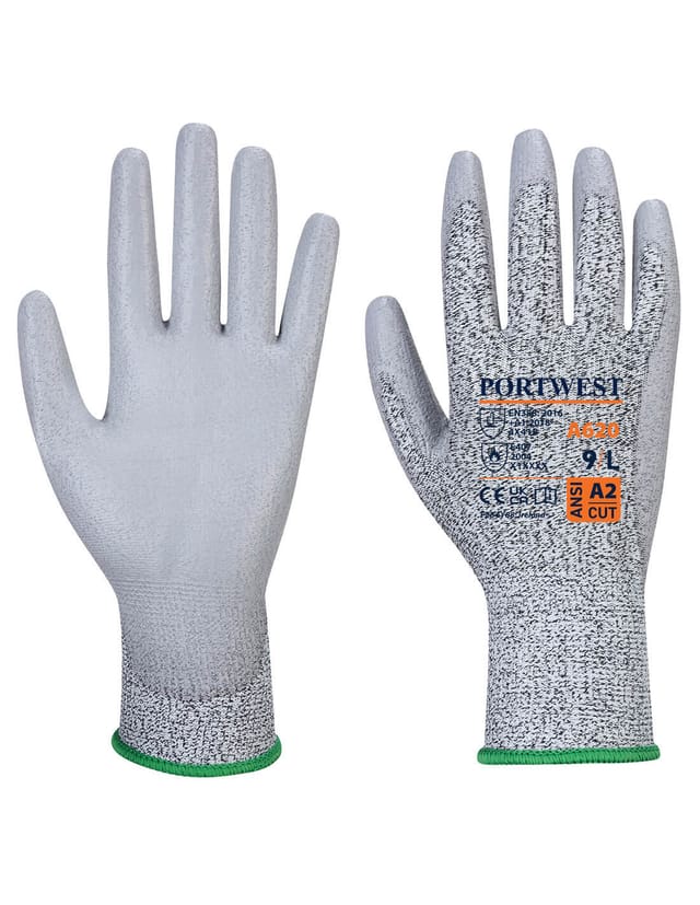 Handschuh Paume Pu Schnitt B Farbe: Grau Größe Xxxl - Portwest