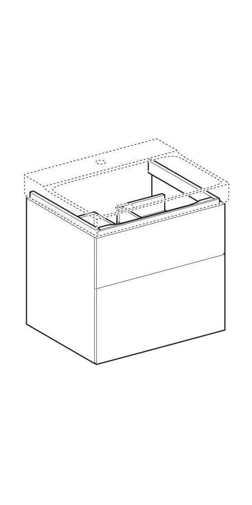 Geberit Xeno 2 Waschtischunterschrank 580x530x462mm, 2
