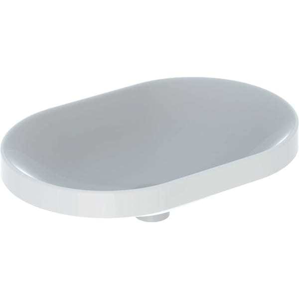 Geberit - Variform Einbauwaschtisch Elliptisch, 600x400mm, Ohne