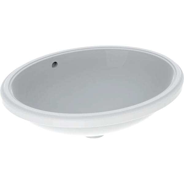 Variform Unterbauwaschtisch Oval, 500x400mm, Ohne - Geberit
