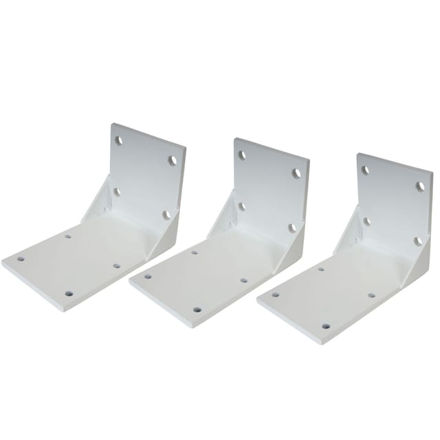 3er-set Deckenadapter Für Kassetten-markise Hhg-297, Deckenmontage Halterung Adapter Weiß