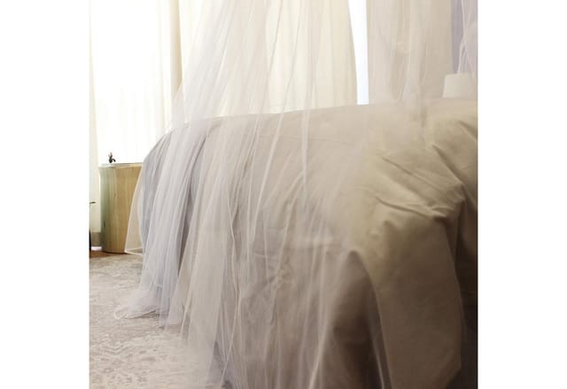 Moskitonetz Bett Betthimmel Moskitonetz Mückennetz Baldachin Rund 60 X 220 X 850cm / Einzelbett