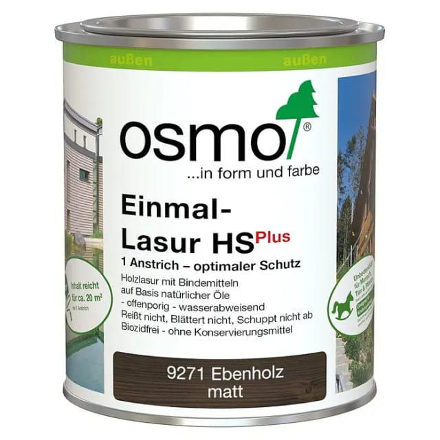 9271 Einmal Lasur Hs Plus Ebenholz 750ml - Osmo