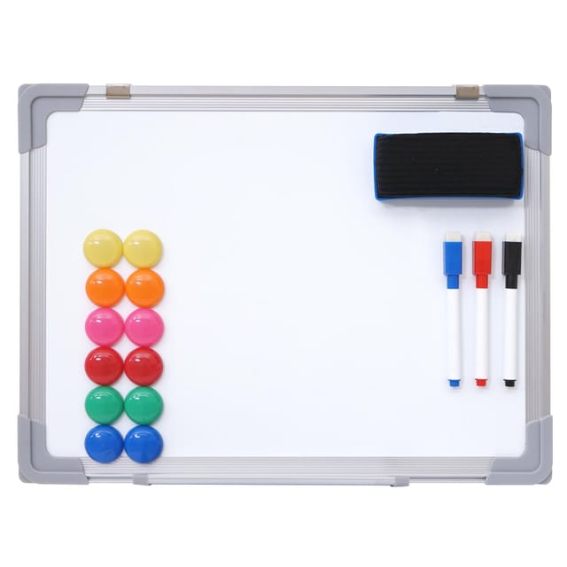 Hhg - Whiteboard 831, Magnettafel Memoboard Pinnwand, Inkl. Zubehör 40x30cm