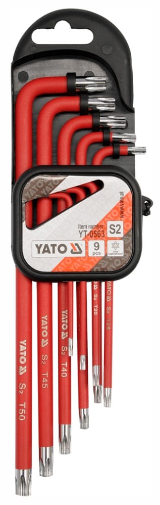 Yato Rohr-torx-schlüssel 9-tlg. T10-t50, Lang 0563