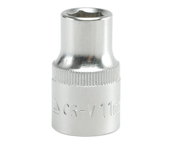 Kurze 6-kant-chrom-steckschlüssel 1/2'' 11mm - Yt-1204