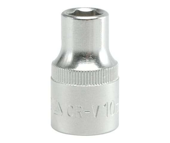 Kurze 6-kant-chrom-steckschlüssel 1/2'' 10mm - Yt-1203