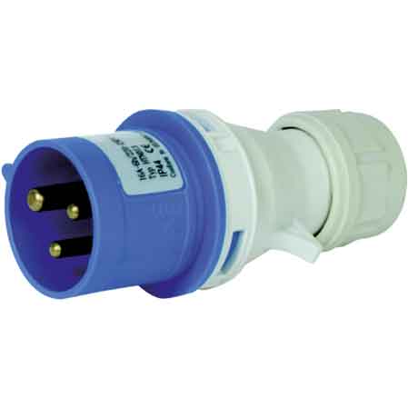 Industrielle Mobile Steckdose Ip44 220 V 16a 2p+pe 200-250v