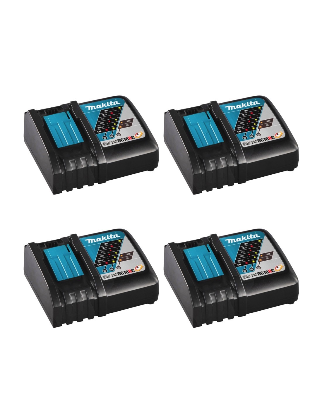 Pack Mit 4 Ladegeräte Makita Dc18rc
