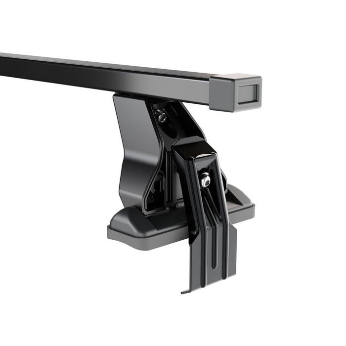 Dachträger Menabo Omega - Toyota Corolla Hatchback (e120), 5 Türen, Modell 2002-2007 - Graues Aluminium - 1120 Mm
