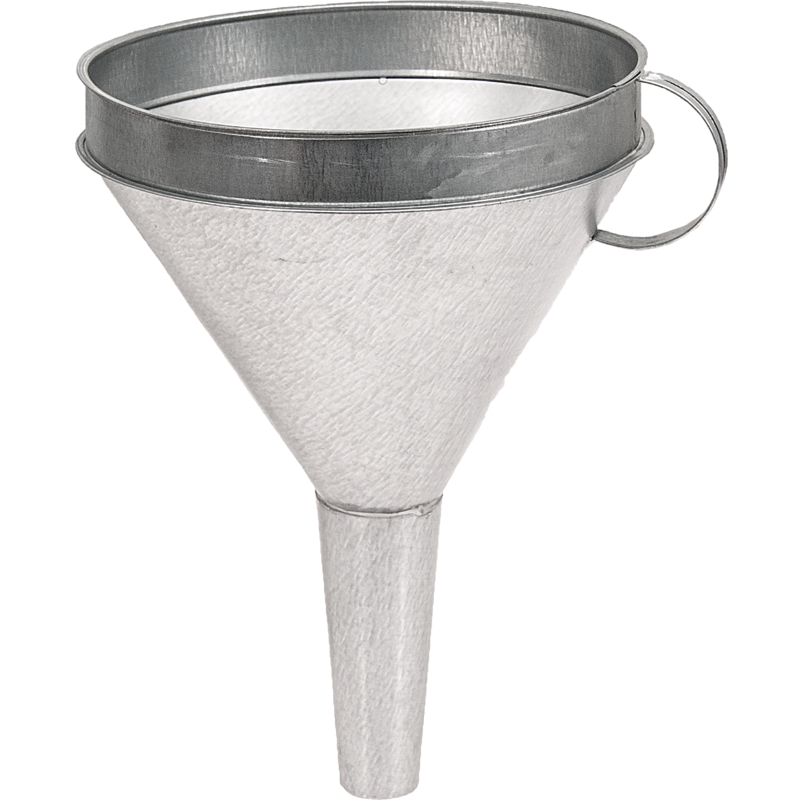 Gerader Metalltrichter Zum Verteilen Von Öl, Fett Und Flüssigkeiten, Durchmesser 230 Mm, 80019