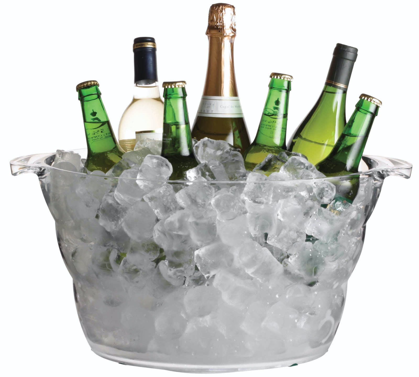 Bar Craft Acryl-getränkekühler, Bier-, Wein- Oder Champagnerflaschen-eimer, Getränke- Und Softdrink-behälter, Kunststoff - Klar