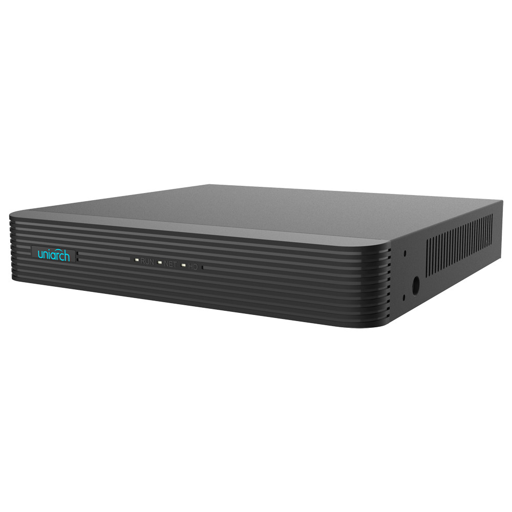 Nvr 4ch Ip 8mpx 40mbps Poe Uniarch Nvr-104e2-p4