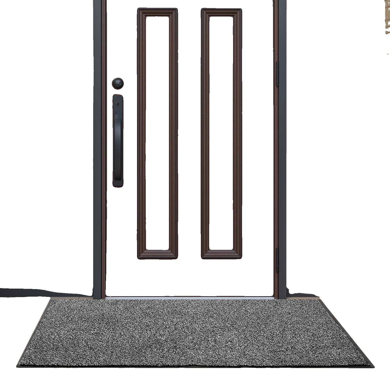 Vevor Fußmatte, 1524 X 914 Mm, Für Den Innen- Und Außenbereich, Pvc-rückseite, Abwaschbar, Grauschwarz
