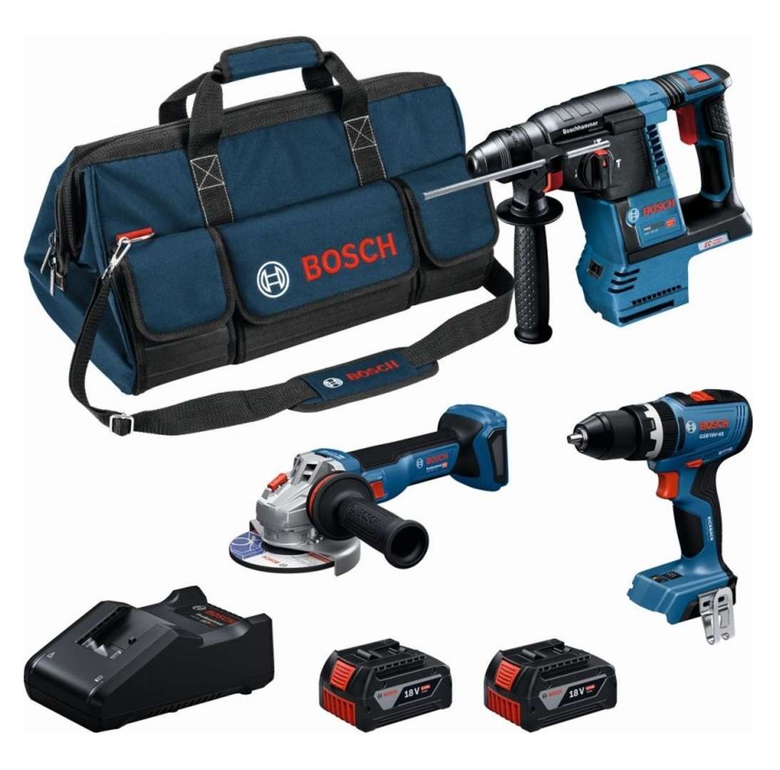 Bosch - Akku-werkzeugset, 7-teilig, Mit Akkus Und Ladegerät 0615a002m4