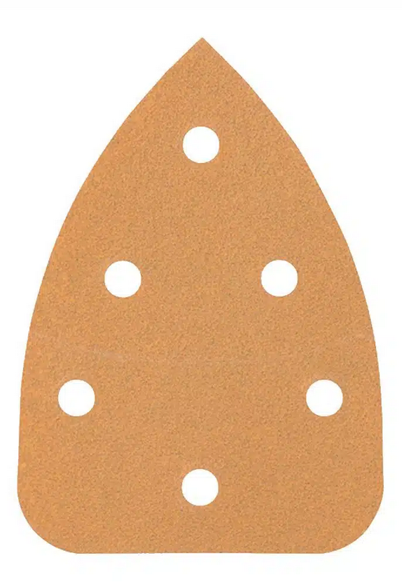 Bosch C470 Schleifpapier Mit 6 Löchern Für Delta, 100 X 140 Mm, G 240, 10 Stück