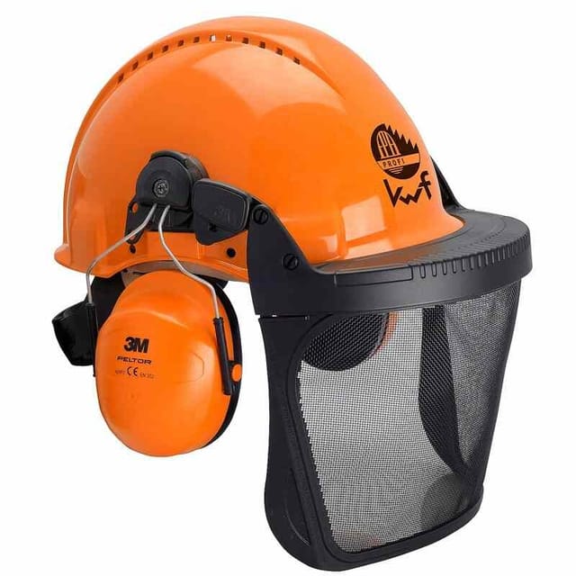 Forstschutzthelm Forsthelm Waldarbeiterhelm Helmset Peltor 4010 Orange