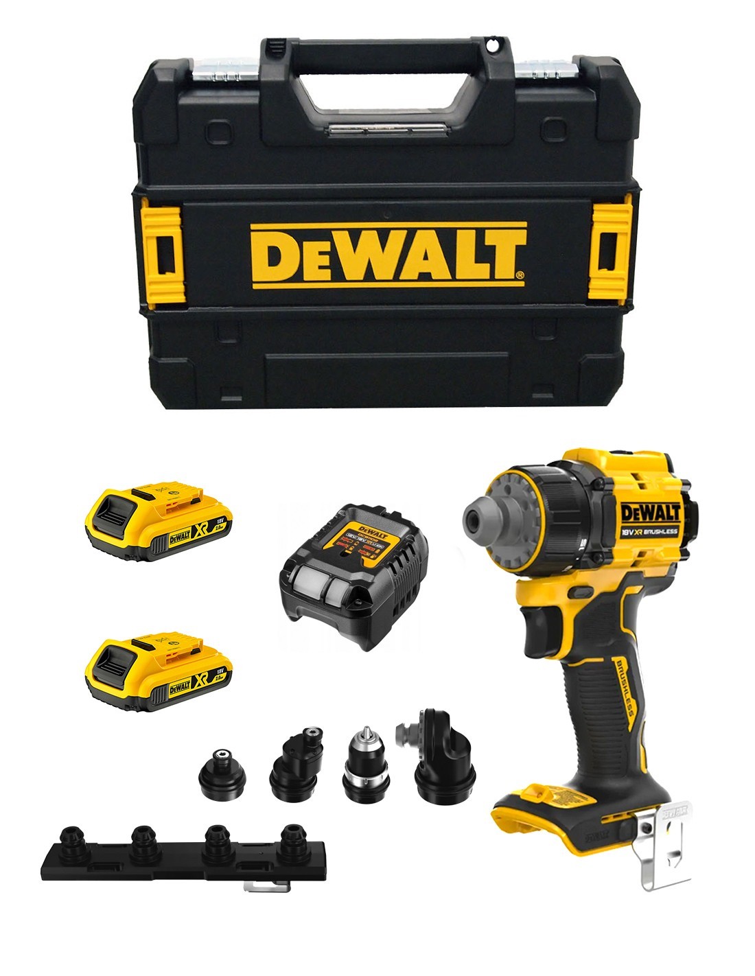 Bohrschrauber Dewalt Dcd803d2t (2 X 2,0 Ah + Dcb1102 + Tstak Ii)