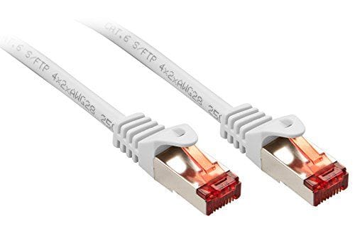 Lindy - 47385 Rj45 Netzwerkkabel, Patchkabel Cat 6 S/ftp 3.00 M Weiß 1 St.