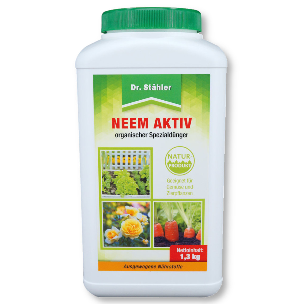 Dr. Stähler Neem Aktiv 1,3 Kg Rganischer Spezialdünger Über Blatt Und Wurzel