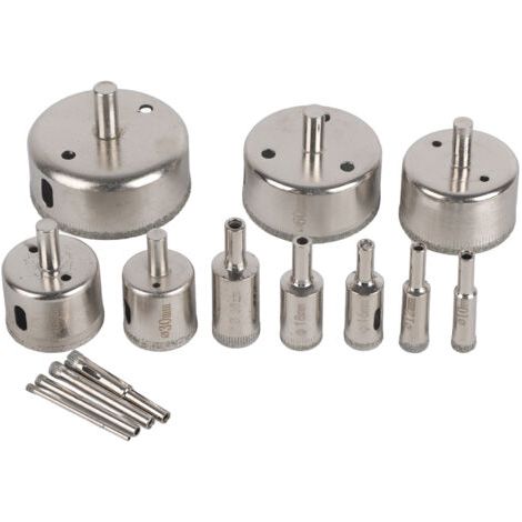14 Stück/set 3–70 Mm Diamantbeschichteter Lochsägen-bohrerschneider Für Glasmarmorfliesen