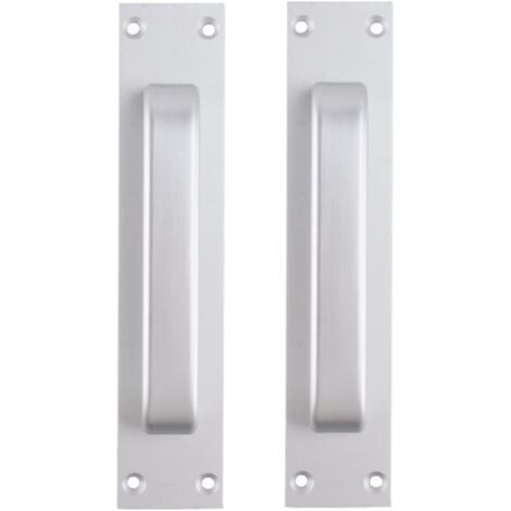 Türgriff Aus Aluminiumlegierung (silber), Montiert Auf Glas Und Kunststoff