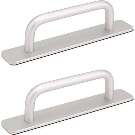 2 Schiebetürgriffe, Schiebetürgriff Mit Edelstahlplatte Für Scheunentüren, Schrank – 160 Mm