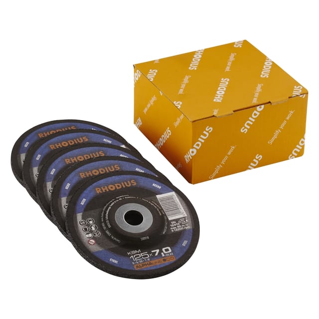 5er-pack - Fächerscheiben - Alphaline - Lszf3-pack - 125 X 22,23 Mm - Korn 40 Rhodius