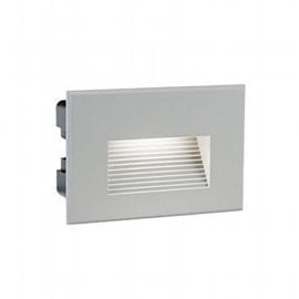 Sovil - Eingelassene Aluminiumgusslampe Mit Satiniertem Glasschirm - 3w, 300 Lumen, 4000°k Aluminium