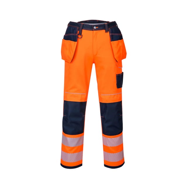 Portwest Innovative Warnschutzhose Mit Knieschoner, Upf 50+ Pw3 Orange 56-57