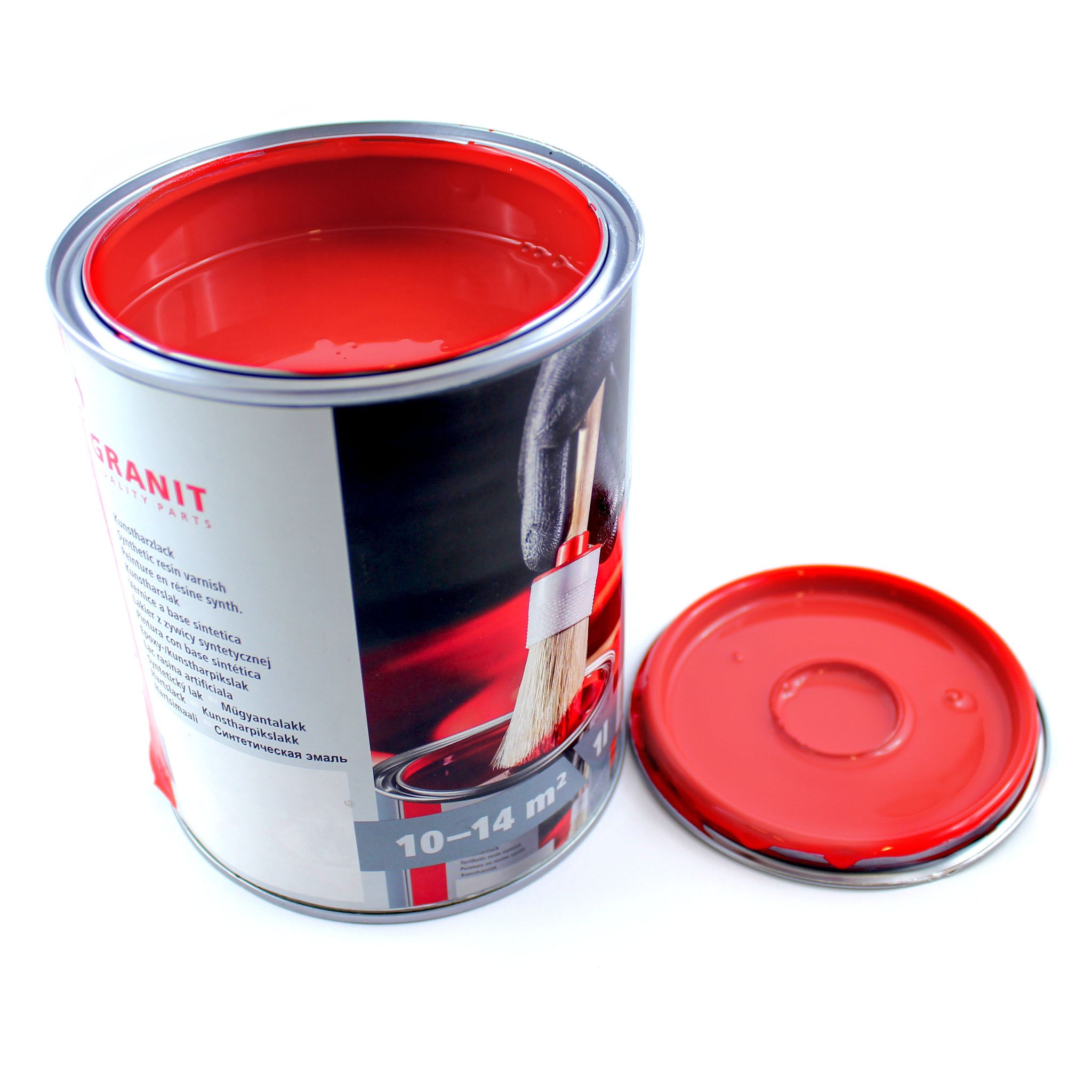Straßenfarbe Rot Ral 3020 Nopolux Wilckens Granit 10-liter-eimer