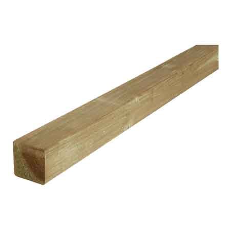 Vierkantiger Holzmast 7x7x135 Cm