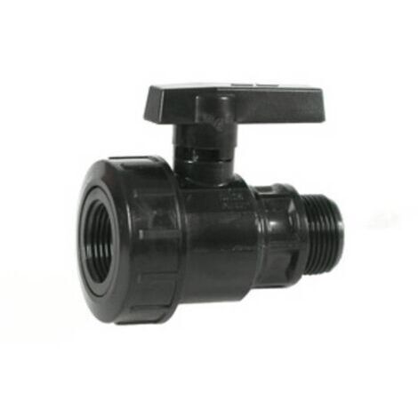 6 X Pvc-verbinder Valvola A Sfera Mf 1