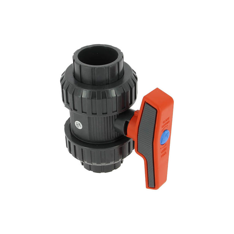 Pvc-druckventil, Innengewinde-innengewinde, Ø32 Mmkugelbecherantiblockiersystemchemische Beständigkeit 16 Bar