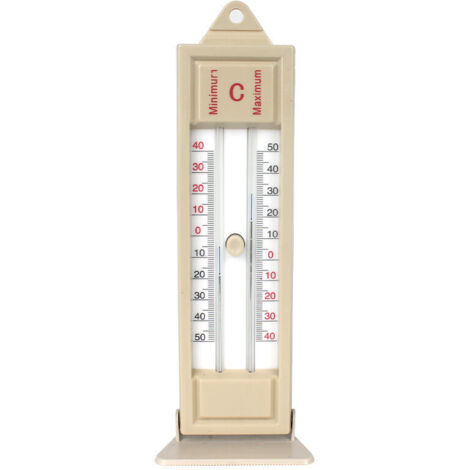 Ulisemdigitales Max-min-thermometer Für Garten Und Gewächshausklare Anzeigeintegrierte Wandhalterungabs-material Und Glasabmessungen 24 X 8 Cm