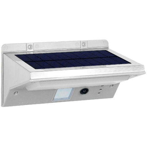 Derby W11 Solar-wandfluter, Grauer Kunststoff, 250 Lm