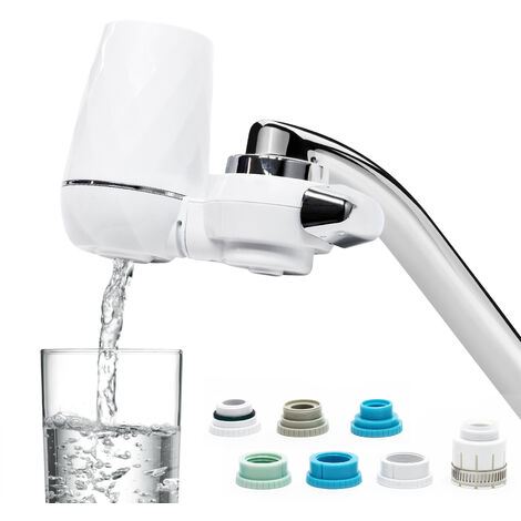 Wiltec – 9-stufiger Trinkwasserfilter Für Den Wasserhahn – 120 L/h Filterleistung – Pp-sedimentfilterpatrone Mit Aktivkohle – 360°-armaturenmontage – Nw-lt-h2a
