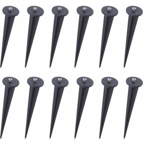 Trimecled-scheinwerfer-befestigungsspießpackung Mit 12 Stückleichter, Feuchtigkeitsbeständiger Stahlfür Weiche Außenflächen – 12 Stück