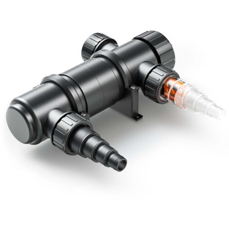 11-w-uvc-teichsterilisator – Max. Durchflussrate 1700 L/h – Beseitigt Algen Und Bakterien – Geeignet Für Teiche Bis 10 M³ – Cuv-111