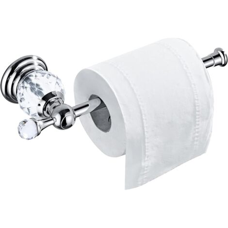 Toilettenpapierhalter Aus Kristall, Silber, Moderner Badezimmerhalter, Badezimmeraccessoires, Wandhaken Aus Zinklegierung