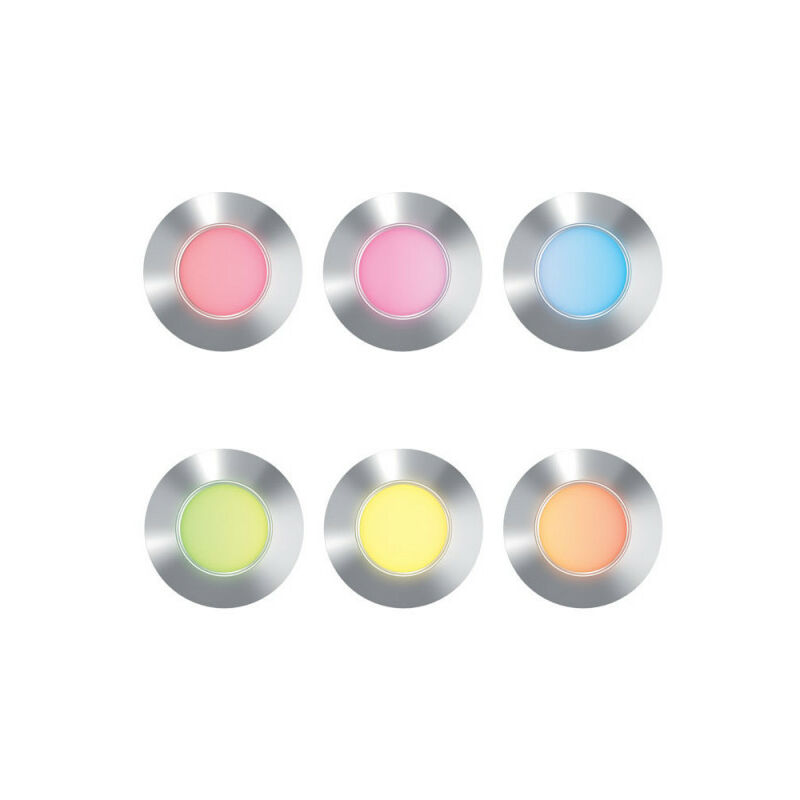 Set Mit 6 Strahlern 12v Rgb + Weiß Ip67 Edelstahl 304