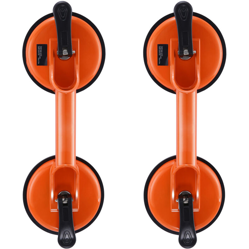 Saugnapf Für Glas, 12 Cm Durchmesser, 2er-set, Tragkraft 150 Kg, Robust Mit Aluminiumgriff, Industrieheber Für Glas, Granit, Fliesen, Metall Und Holz