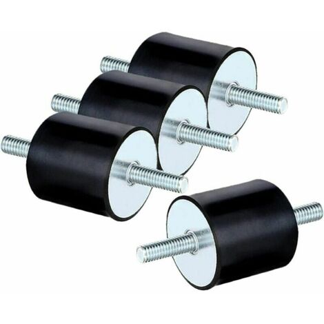 Sonnigm8 Antivibrations-silentblockset Mit 4 Gummistützenabmessungen 30 X 30 Mm Mit M8 X 23 Mm Bolzenfür Mechanische Ausrüstung