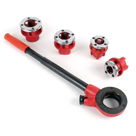Wiltec – Rohrschneider Mit 4 Aufsätzen, Ø 20,96 Mm (1/2") – Ø 41,91 Mm (1 1/4") Bspt – Für Konische Rohre – Robuster Pvc-koffer