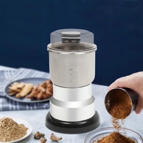 Elektrische Kaffeemühle (300 W) Für Kaffeebohnen, Gewürze, Getreide Und Mehr, 500 Ml Edelstahl