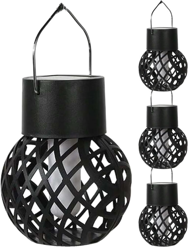 Solarbetriebene Gartenleuchten, Led-außenlaternen, Landschaftsbeleuchtung, Automatischer Ein-/ausschalter, Wetterfest, 4er-set, Warmweißes Licht, Ideal Für Wege, Bäume Und Höfe, Abs-material