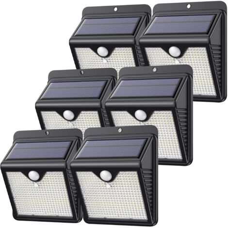 【6er-pack – 150 Leds – Leistungsstark – Wasserdicht】feob Solar-gartenleuchten Mit Bewegungsmelder, Kabellose Solar-sicherheitsleuchten, Solar-strahler Für Die Gartendekoration