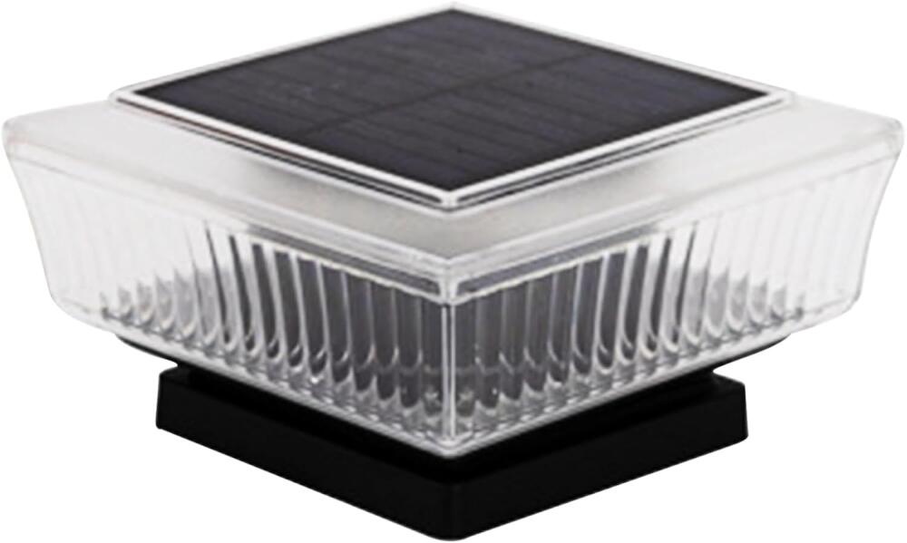 Solarbetriebene Zaunpfostenleuchten, Wasserdichte Led-terrassenleuchten, Energieeffiziente Außenbeleuchtung (2er-pack), Wetterfestes Design Für Terrasse, Tor, Garten, Balkon, Einfahrt, Hof, Weißes Lic