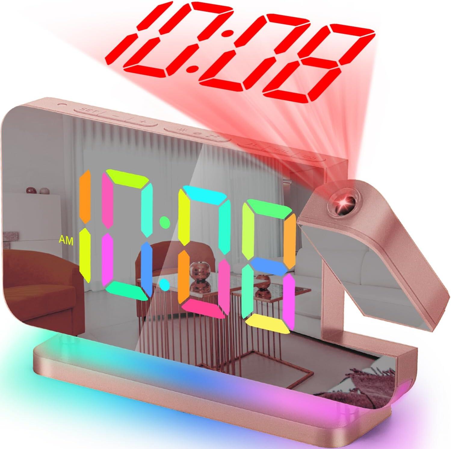 Kinderwecker Und Nachtlicht Mit Sonnenaufgangssimulator – Beleuchteter Wecker Mit 15 Wecktönen – Schlummerfunktion – 8 Rgb-farben