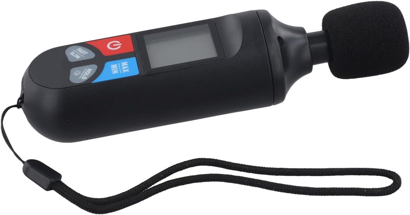 Digitales Schallpegelmessgerät, Lärmtester, Dezibelmesser, Messbereich 30–130 Db, Schnelle Reaktionszeit, Hintergrundbeleuchtetes Lcd-display Für Den Heimgebrauch
